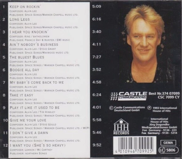 ALVIN LEE - NineteenNinetyFour (CD, Blues Rock, ex-TEN YEARS AFTER, 1993) - Bild 2 von 2