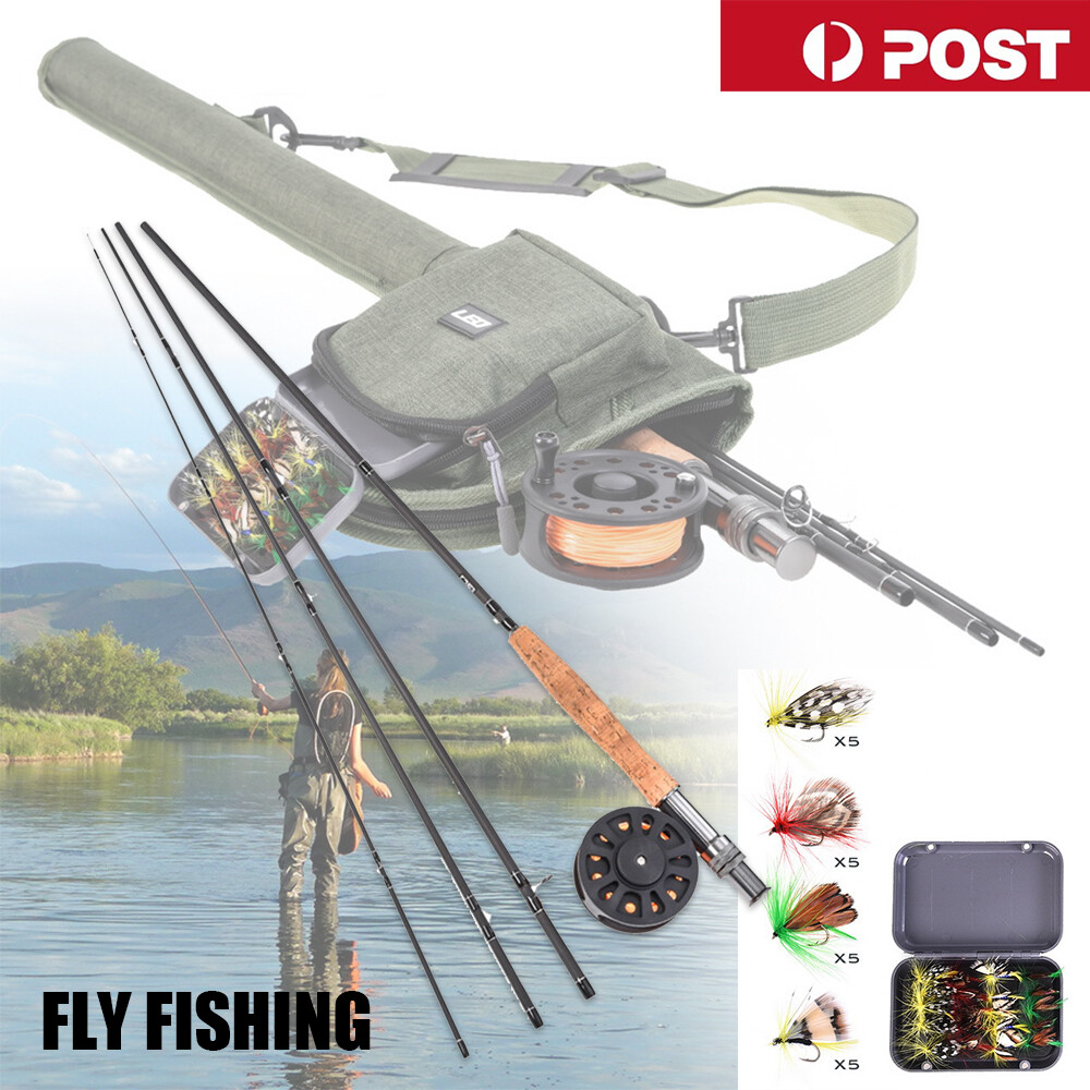 Fly Fishing Rod Set 9FT #5/6 Fly Rod and Fly Reel with Fishing Bag Line  Lure Box