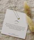 Meaningful Jewelry Necklace Mountain  925 Sterling Silver Gold Plated