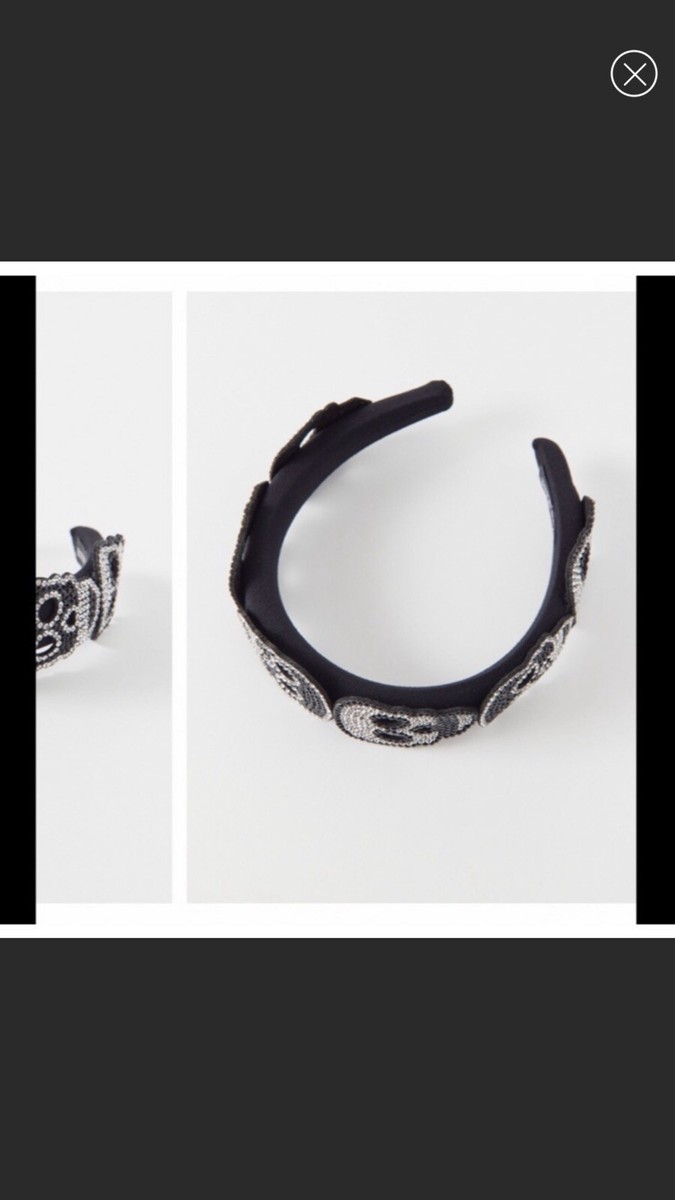Skulls Punk Gothic Rhinestone Headband Urban Outfitters | eBay display picture 3