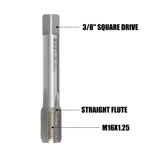 1 Set Spark Plug Thread Repair Tools kit with M14x1.25 Inserts+M16x1.25 Tap - Picture 4 of 12