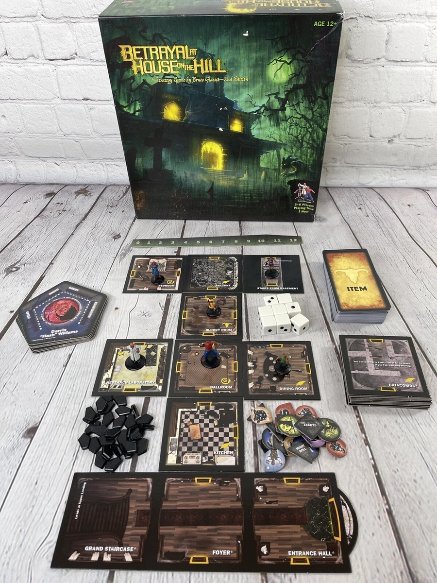 A*I様 House on the Hill Checker BETRAYAL AT HOUSE ON THE HILL BOARD GAME 2nd EDITION 2010 COMPLETE