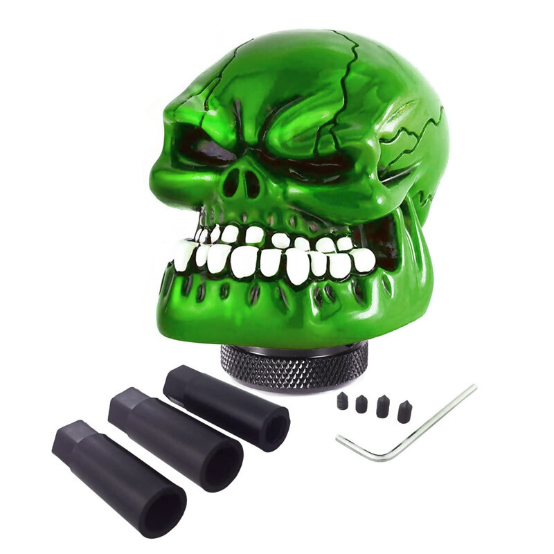 【廃盤】MOONEYES Green Skull シガーソケット Can-Am Ryker 600 900 Rally Sport Custom Skull Shifter Gear Shift
