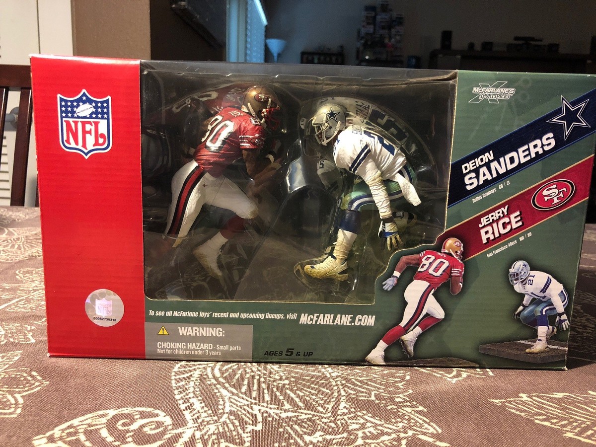 2005 McFarlane NFL 2 Deion Sanders vs Jerry Rice Cowboys- 49ers | eBay