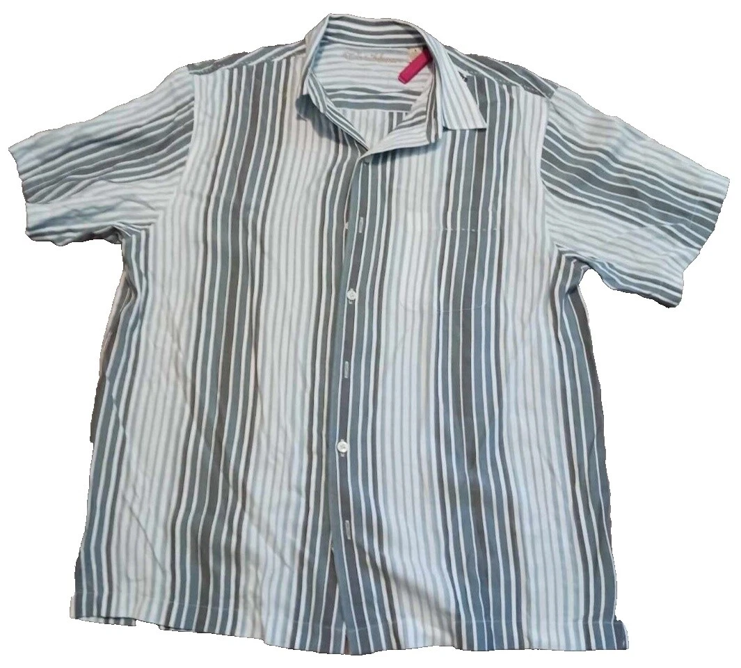 Botón informal a rayas de poliéster Caribbean Joe-Down Shirts for Men