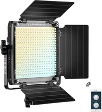 GVM Led Bi-Color Video Lights with APP Function, Variable CCT 2300K-6800K and 10