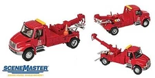 Walthers-Acc International 4300 Red Tow Truck - HO Scale Model Railroad Vehic