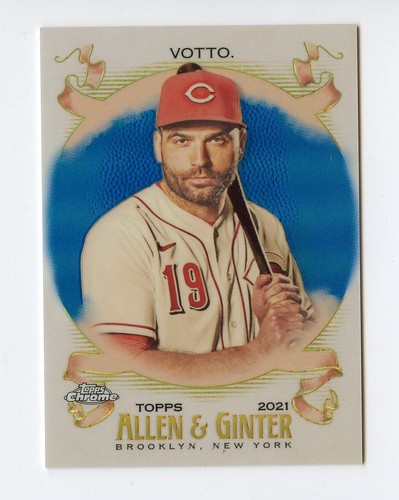 D757 JOEY VOTTO 2021 TOPPS ALLEN & GINTER BLUE REFRACTOR 59/150 #89 REDS RARE SP