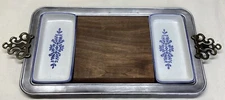 Pfaltzgraff Yorktowne Rectangle Relish, Cheese & Cracker Serving Tray w/ Board