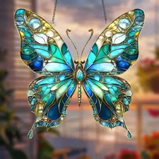 Colourful Butterfly Door and Window Hanging Decoration Acrylic Decoration
