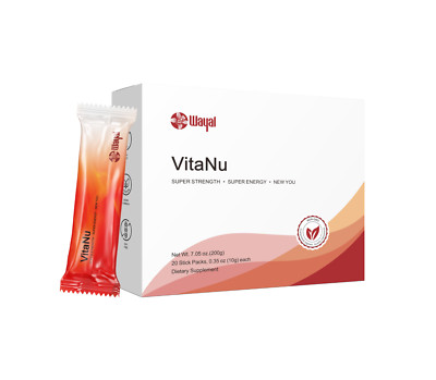 Wayal VitaNu Much Needed Energy Nutrients Strengthen Immune System 20 Sticks NEW