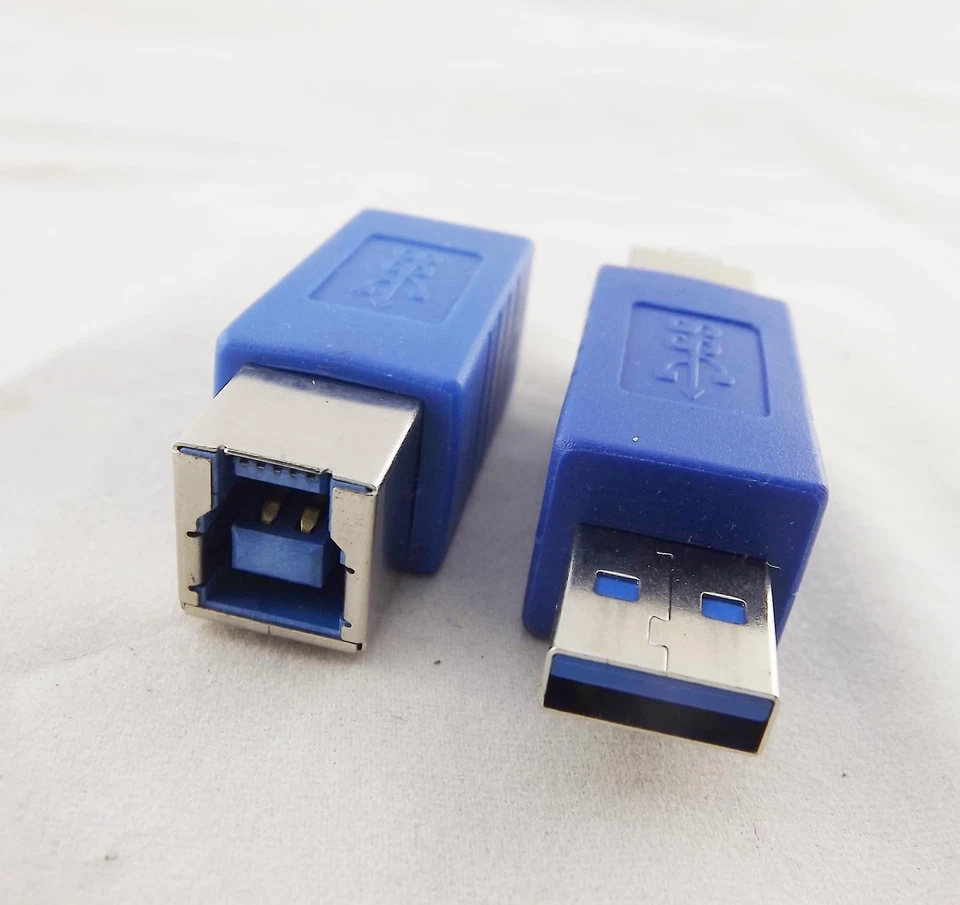 1x USB 3.0 Type A Male to 3.0 Type B Female Jack Extension Connector Adapter - Image 2 of 4