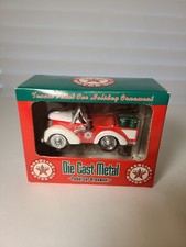 CROWN PREMIUMS TEXACO DIE CAST PETITE PEDAL CAR HOLIDAY ORNAMENT LIMTED EDITION