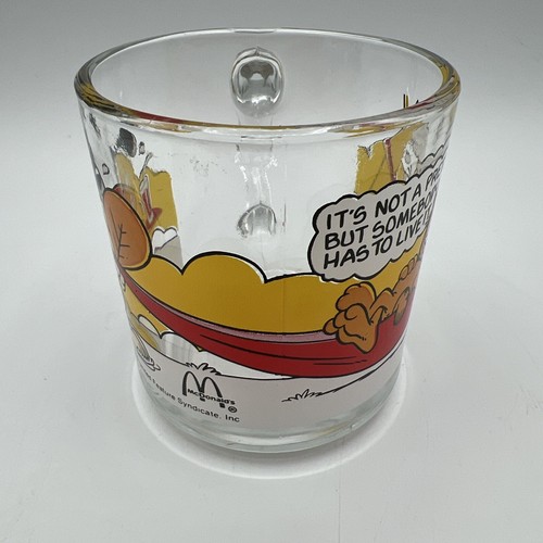 Vintage 1978 McDonalds GARFIELD CHARAKTERE Glasbecher Sammlerbecher - Bild 2 von 5