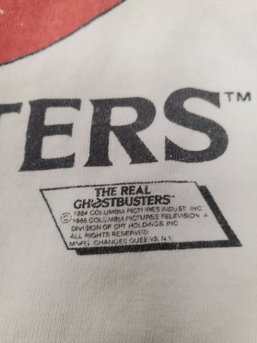Vintage 1986 The Real Ghostbusters Shirt Kids Youth Medium  - Picture 3 of 12