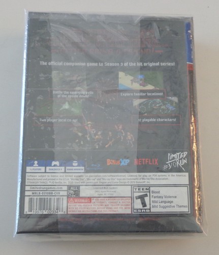 Playstation 4 PS4 Limited Run Stranger Things 3 The Game Classic Edition + Cover - Picture 2 of 4