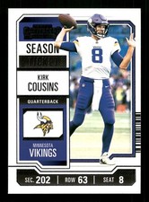 2023 Panini Contenders - Season Ticket #68 Kirk Cousins