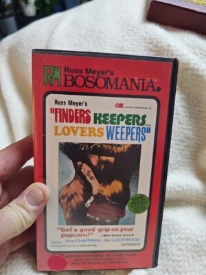 Russ Meyer's Bosomania. Finders Keepers Lovers Weepers. Clamshell VHS 