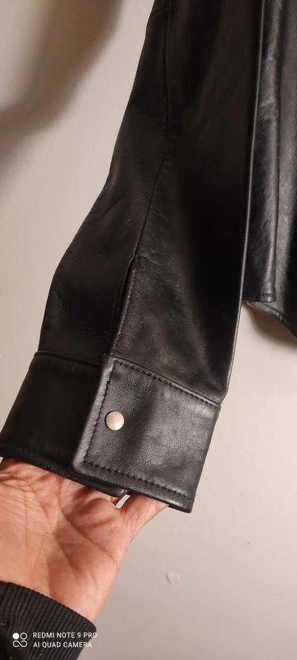 Arden B Leather Shacket Jacket Blazer Casual Fall Streetwear Size L  - Image 4 of 4
