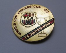 BARCELONA winner European Cup Winners Cup 1989 rare vintage distintivo badge pin