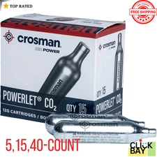 CO2 CARTRIDGE Gun Gas Pellet Airsoft BB Pellet 12 Gram Crosman CO2 Cartridges
