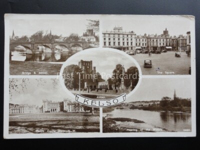Schottland: Kelso 5 Bilder Multiview um 1950 RP von A.R. Edwards & Son