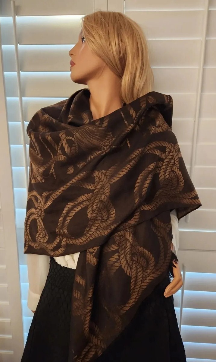 FENDI ROMA Wool & Silk Scarf | eBay