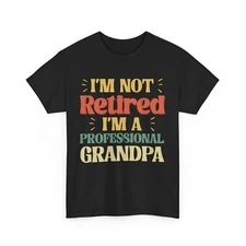 Grandpa Shirt, I'm Not Retired I'm A Professional Grandpa Tee, Retirement Shirt