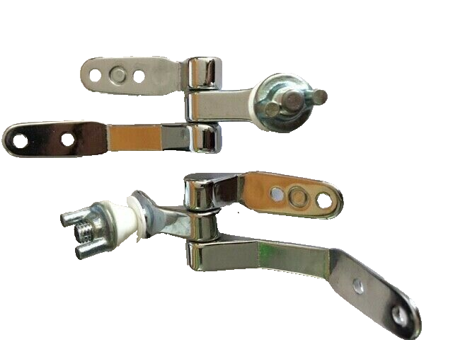 2 Cerniere Wc Water Sedile Ottone Conca Cromata Ricambio bagno Attacco galletta