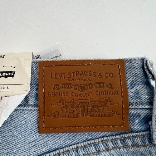 Levi's Premium Women Middy Straight Mid Rise Zip Fly Jeans Blue NWT - Picture 7 of 12