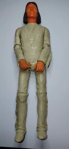 Vintage Marx Johnny West Geronimo Action Figure w/accessories Headdress Rare