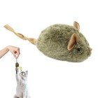 Durable Plush Mouse Cat Toy with Sound - Self Play, Chase Toy for Indoor Cats .