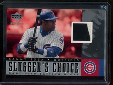 2001 Upper Deck Gold Glove Sammy Sosa Slugger's Choice Patch #SC-SS