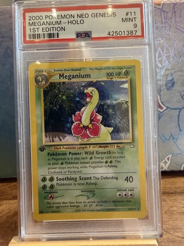 Meganium (1st Edition) graded PSA 9 for sale on eBay