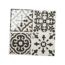  Peel and Stick Backsplash - 5 Sheets of 9" x 9" - 3D Pack of 5 Argos Black