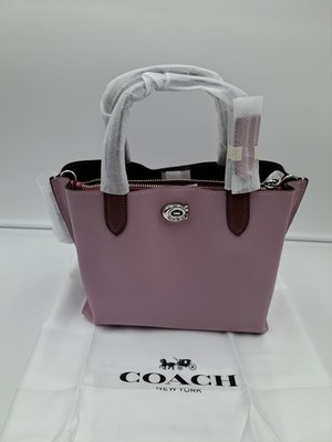 Coach Willow Tote 24 Colorblock Faded Purple Lavendel C8561 Neu mit Etikett