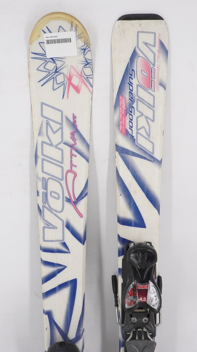Volkl SuperSport Attiva Jr. Kids Skis with Bindings - 140 cm Used 