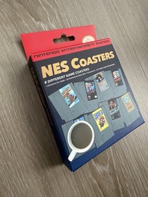 Nintendo NES Classic (8) Game Cartridge Coasters Super Mario Donkey Kong Zelda