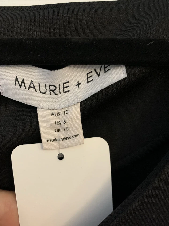 Maurie & Eve Black 'Easy Come Easy Go' Midi Dress Size 10 - image 3 of 4