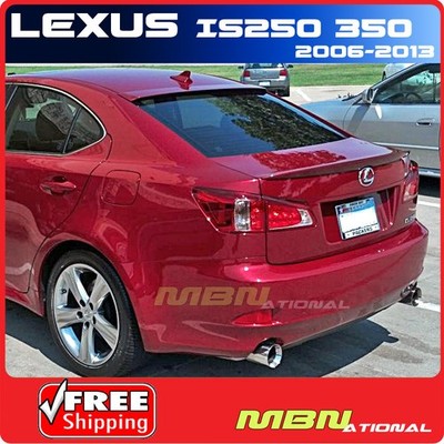 Trunk Spoiler For 2006-2013 Lexus IS250 IS350 Painted ABS 3R1 RED MICA