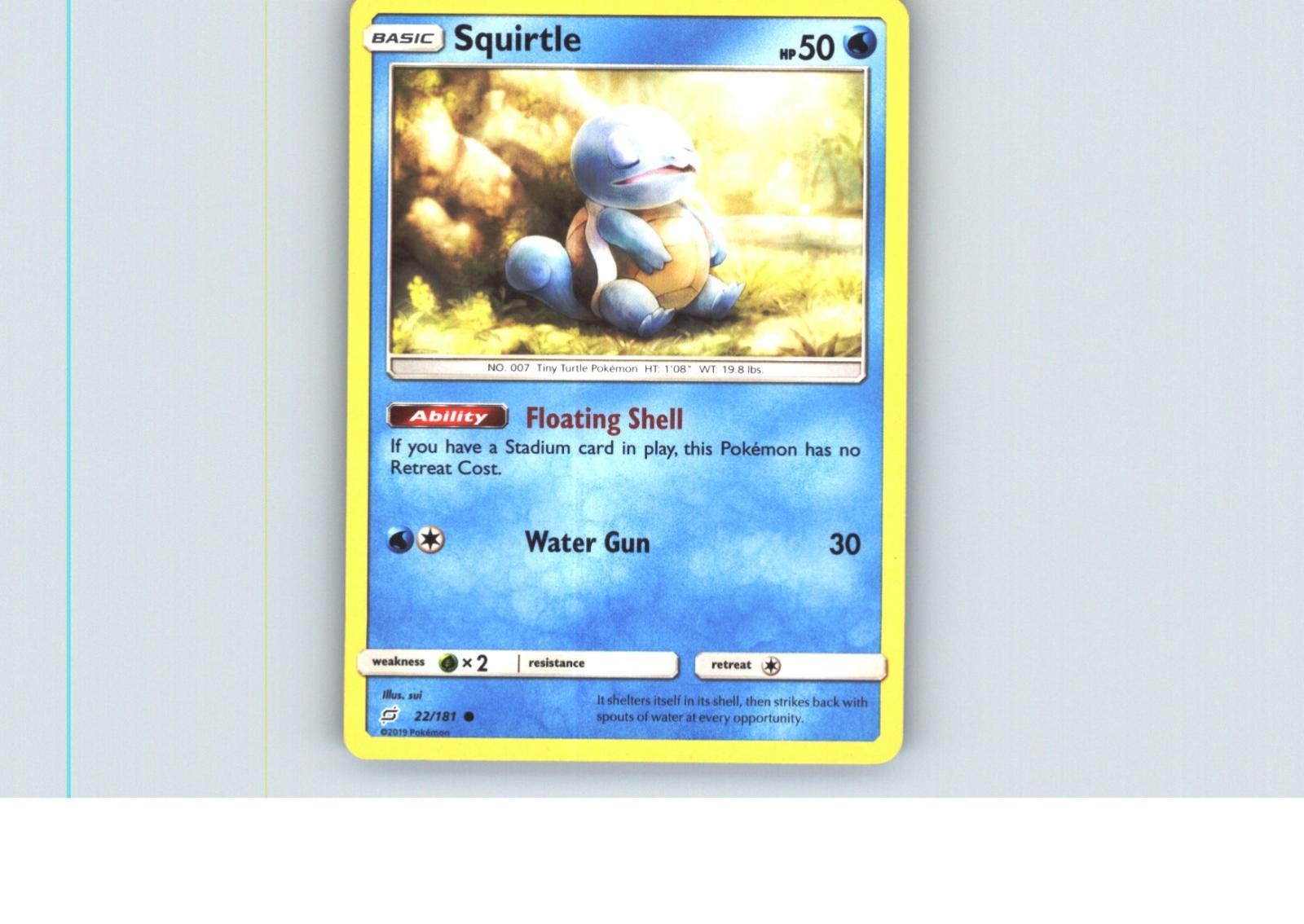 Squirtle 22/181 Common Team Up Pokemon Near Mint