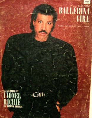 Ballerina Girl by Lionel Richie, Easy Piano, 1987, VG