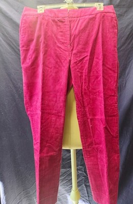 NWT Boden Magenta Pink Corduroy High Rise Pants 8R Barbiecore