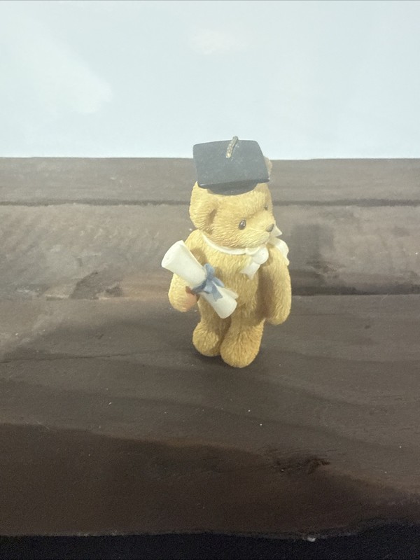 Enesco Cherished Teddies Blue Graduation Bear Figure 127949