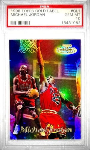 1998 Michael Jordan Topps Gold Label PSA 10 POP 265 Gem Mint Pristine HOF #GL1