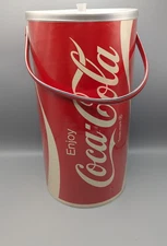 VINTAGE THERMO-SERV WEST BEND GIANT COCA-COLA COKE CAN SHAPED COOLER ICE BUCKET