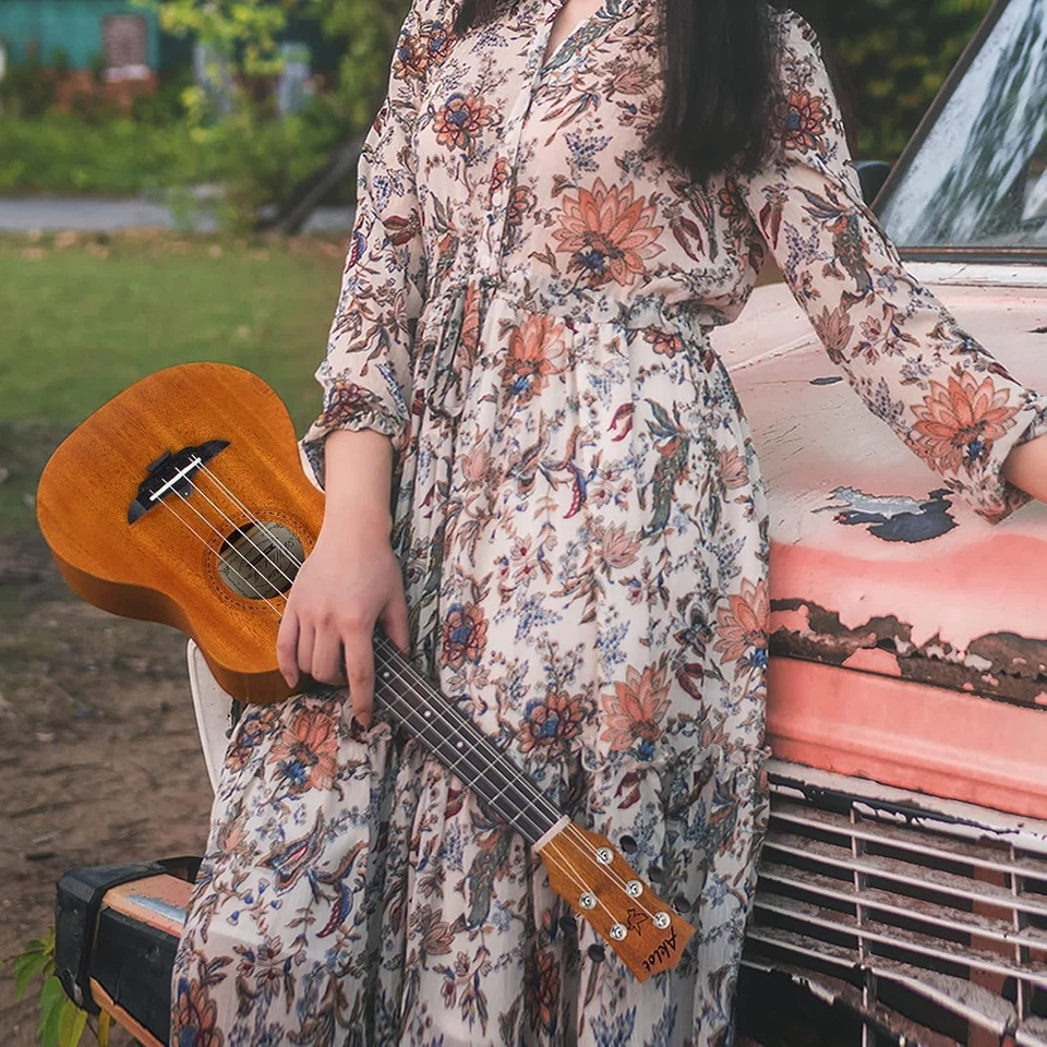 Ukelele tenor Expert-Level 5 cuerdas 26" - caoba maciza, fácil ajuste de acción Foto 4 de 4