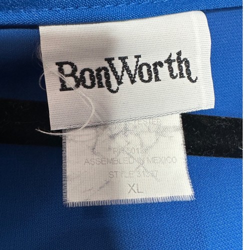 BonWorth VTG Tank Top & Pants Set - Royal Blue, Elastic Waist, Pockets - XL/LP - Picture 5 of 9