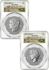2026-P Morgan and Peace Dollar Reverse Proof 2-Coin Set CAC PR70 FDD Battlefield