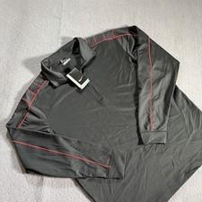 NikeGolf Dri Fit Quarter Zip Pullover Long Sleeve Mens Large New Swoosh